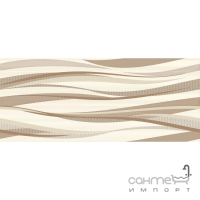 Настінна плитка, декор з хвилями 25x60 Ceramika Color Dekor Sea Shell Waves