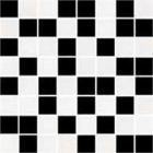 Мозаика 25x25 Ceramika Color Neo-Geo Mozaika Czarno-Biala (черно-белая)