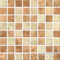 Мозаика 25х25 Ceramika Color Mozaika Aruba (бежевая/коричневая)