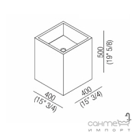 Раковина подвесная Agape Cube ACER0770MХХХ цвета в ассортименте