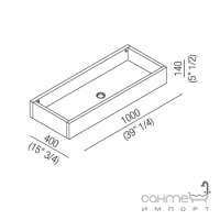 Раковина на стільницю Agape Woodline ACER0760PХХХ кольори в асортименті