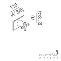 Змішувач-термостат для ванни/душу Agape Memory ARUB1085S хром