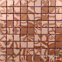 Мозаїка 300х300 Graniser Benison Teraspite Brown Decor Mosaic (коричнева, декор)