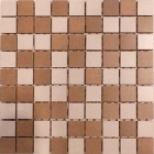 Мозаика 300х300 Graniser Benison Teraspite Brown Mix Mosaic (коричневая, микс)