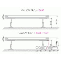 Панель для душевого поддона 80 см Ravak Galaxy Pro Elipso XA934001010