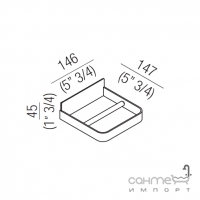 Тримач для туалетного паперу Agape Memory AMEM860A хром
