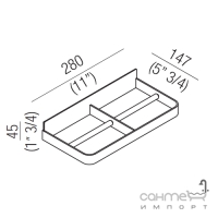Подвійний тримач для туалетного паперу Agape Memory AMEM861A хром