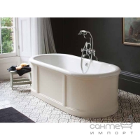 Овальная ванна с панелью Burlington London в цвете