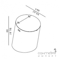 Підлоговий контейнер з кришкою Agape Basket ACOM0510Х кольори в асортименті