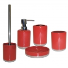 Набір аксесуарів для ванної кімнати AWD Interior Scarlet кольорова кераміка