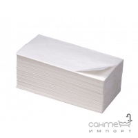 Бумажные полотенца V-сложения Eco+ 150110 белые