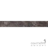 Фриз напольный 5.3х42.5 Cerpa Silken Opalo Porwhite (черный, под мрамор)