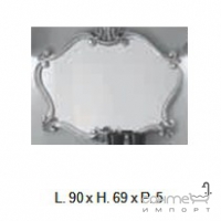 Зеркало Labor Legno Marriot H 904 рама серебро/золото