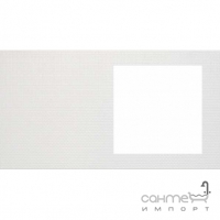Настінна плитка, декор вентана 27x50 Unicer LUX NACAR/CUSHION (біла)