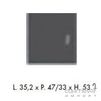 Шкафчик с вогнутым фасадом Labor Legno Vogue VBL 47/33Х цвета в ассортименте
