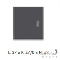 Шафка з опуклим фасадом Labor Legno Vogue VBL 47/0Х кольору в асортименті