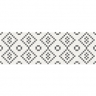 Плитка настенная, декор под мозаику 25X75 Opoczno PRET-A-PORTER BLACK&WHITE MOSAIC (белая/черная)