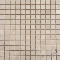 Мозаика 30,5x30,5 (1,5x1,5) Veromar CREMA MARFIL POLISHED RM-15-217 (бежевая)