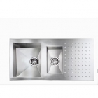 Кухонная мойка на полторы чаши с сушкой CM SPA Punto 10905 нержавеющая сталь сатин