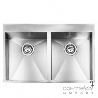 Кухонна мийка на дві чаші CM SPA Filoquadra 12939 нержавіюча сталь