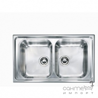 Кухонна мийка на дві чаші CM SPA Battigia 10744 нержавіюча сталь