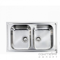 Кухонна мийка на дві чаші CM SPA Como 101Х4 нержавіюча сталь