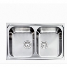 Кухонна мийка на дві чаші CM SPA Cometa 11444 нержавіюча сталь