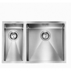 Кухонна мийка на півтори чаші CM SPA Filoraggiato 120Х3 сталь нержавіюча сатин, права