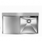 Кухонная мойка с сушкой CM SPA Filoquadra 12960 нержавеющая сталь сатин, правая