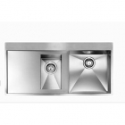 Кухонна мийка на півтори чаші з сушкою  CM SPA Filoquadra 12962 нержавіюча сталь сатин, права