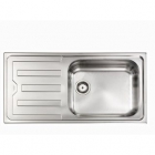 Кухонна мийка з сушкою CM SPA Cristal 10016 нержавіюча сталь сатин, права