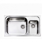 Кухонна мийка на півтори чаші CM SPA Punto Plus 11114 сталь нержавіюча сатин, ліва