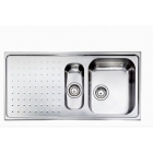 Кухонна мийка на півтори чаші з сушкою  CM SPA Punto Plus 11Х05 нержавіюча сталь, права