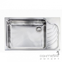 Кухонна мийка з сушкою CM SPA Eureka 11753 нержавіюча сталь сатин, ліва