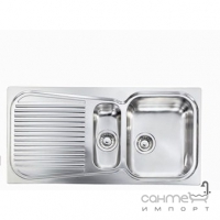 Кухонна мийка на півтори чаші з сушкою  CM SPA Matico 11645 нержавіюча сталь сатин, права