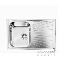 Кухонна мийка з сушкою CM SPA Cometa 11441 нержавіюча сталь сатин, ліва
