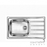 Кухонна мийка з сушкою CM SPA Universal 15440 нержавіюча сталь матова, ліва