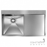 Кухонная мойка с сушкой CM SPA Filoquadra 12960 нержавеющая сталь сатин, левая