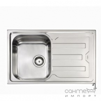 Кухонна мийка з сушкою CM SPA Cristal 10011 нержавіюча сталь сатин, ліва