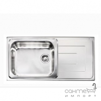 Кухонна мийка з сушкою CM SPA Como 10146 нержавіюча сталь сатин, ліва