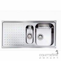 Кухонна мийка на півтори чаші з сушкою  CM SPA Punto Plus 11Х05 нержавіюча сталь, права