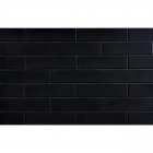 Фасадна плитка 245x65 CERRAD ELEWACJA Nero 9706 (чорна, гладка)