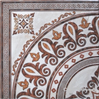 Плитка напольная, декор 90x90 Absolut Keramika Legend Tabaco Roseton