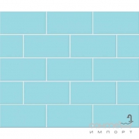 Плитка для басейну 300x148 CERRAD Basenowa Aqua 6521 (блакитна, гладка)