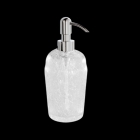 Дозатор для жидкого мыла из текстурированного стекла настольный Bagno & Associati Preziosa PR 728 в цвете