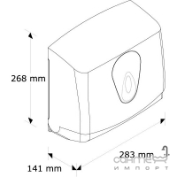 Диспенсер для Z бумажных полотенец Merida Top Mini PZ2TХ белый