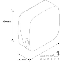 Диспенсер для отдельных бумажных полотенец Merida MERKURI AMХ101 металлик