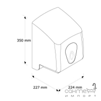 Диспенсер бумажных полотенец в рулонах Merida Top Maxi PR1TХ белый
