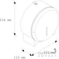 Тримач туалетного паперу джамбо металевий Merida Stella Mini BSХ201 кольори в асортименті