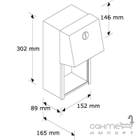 Тримач туалетного паперу для двох побутових рулонів металевий Merida 0030 сатин